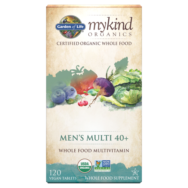 Garden of Life - Mykind Organics Men's Multi 40+ - 120 Tablets