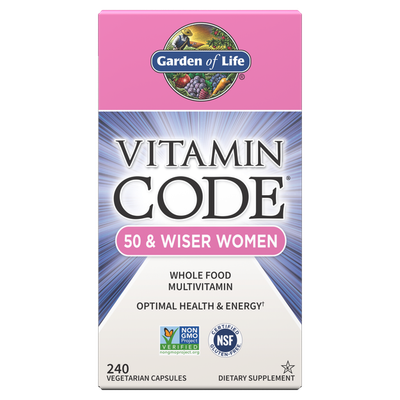 Garden of Life - Vitamin Code 50 & Wiser Women Multivitamin - 240 Veg Capsules Garden of Life - Vitamin Code 50 & Wiser Women Multivitamin - 240 Veg Capsules
