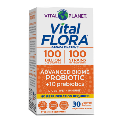 Vital Planet - Vital Flora Advanced Shelf Stable - 30 Veg Capsules Vital Planet - Vital Flora Advanced Shelf Stable - 30 Veg Capsules
