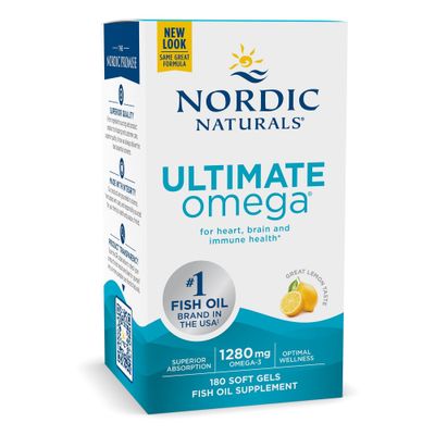 Nordic Naturals - Ultimate Omega Lemon 1280 mg - 180 count Nordic Naturals - Ultimate Omega Lemon 1280 mg - 180 count