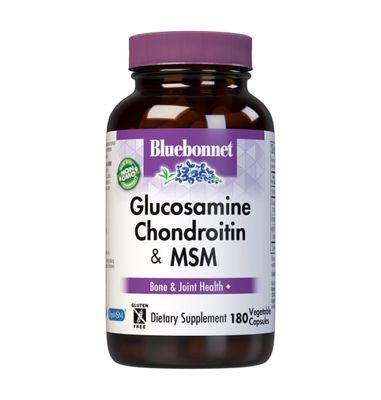 Bluebonnet - Glucosamine Chondroitin Plus MSM - 180 Veg Capsules
