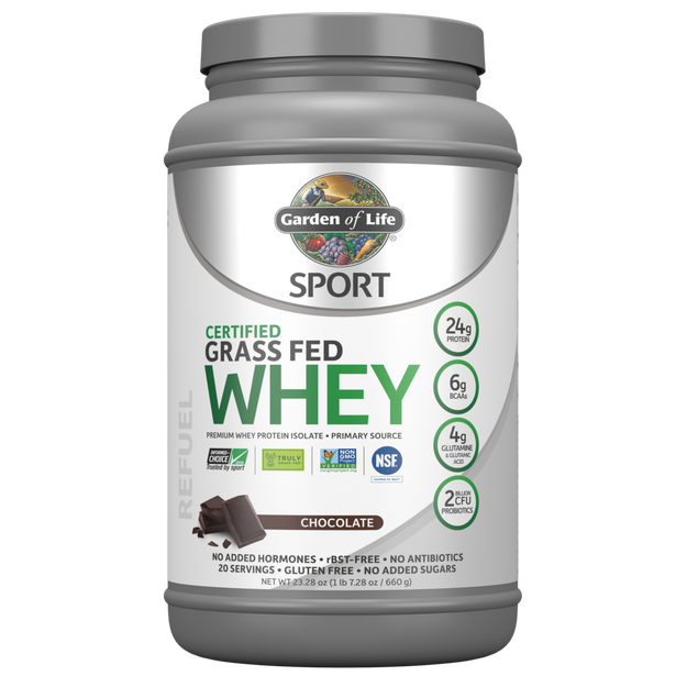 Garden of Life - Sport Grass Fed Whey Chocolate - 660 g