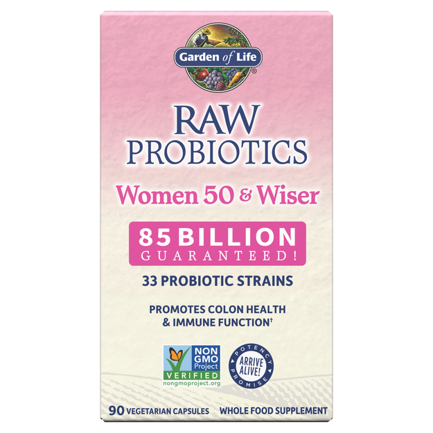 Garden of Life - Raw Probiotics Women 50 &amp; Wiser - 90 Veg Capsules