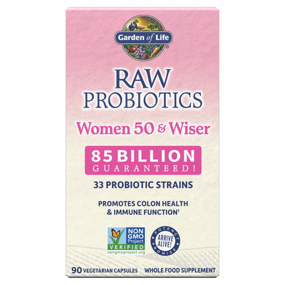 Garden of Life - Raw Probiotics Women 50 &amp; Wiser - 90 Veg Capsules