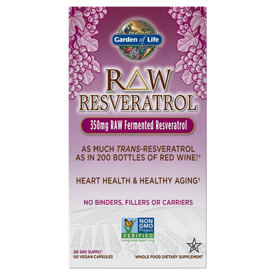 Garden of Life - Raw Resveratrol - 60 Capsules