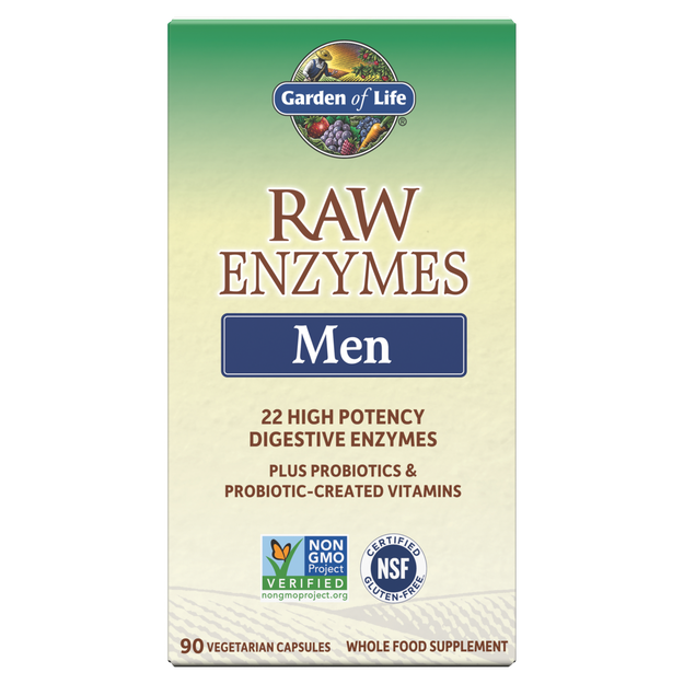 Garden of Life - Raw Enzymes Men - 90 Capsules
