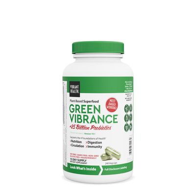 Vibrant Health - Green Vibrance - 240 Veg Capsules