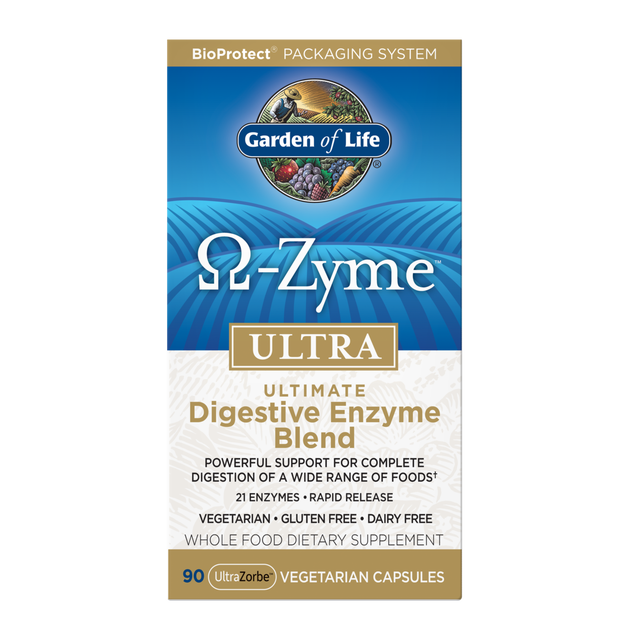 Garden of Life - O-Zyme Ultra Ultimate Digestive Enzyme Blend - 90 Capsules