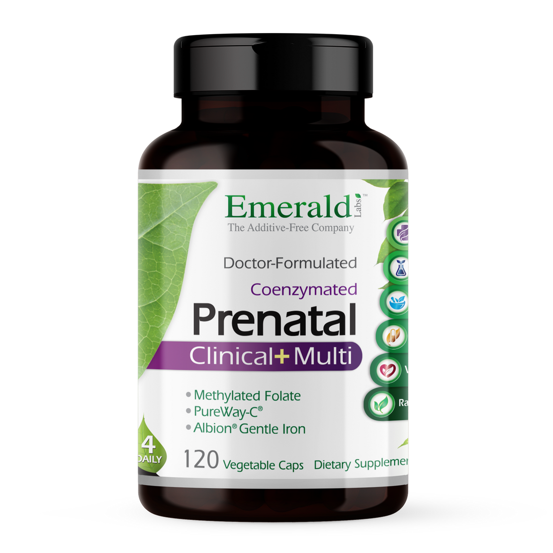 Emerald Labs - Prenatal Multivitamin - 120 Veg Capsules