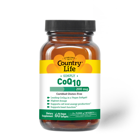 Country Life - Coq10 200 mg - 60 Veg Capsules