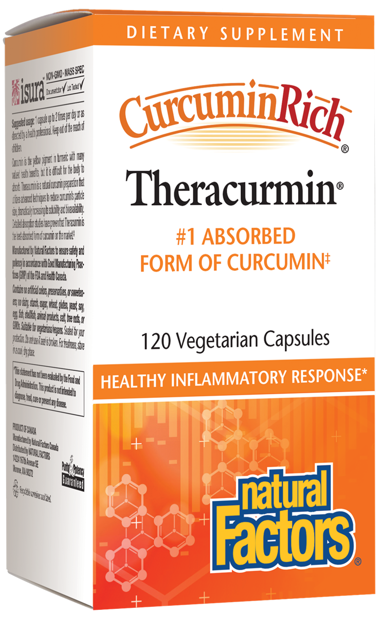 Natural Factors - Curcuminrich Theracurmin - 120 Veg Capsules