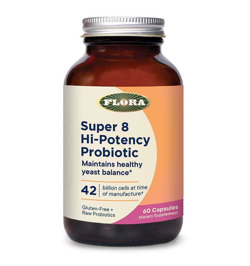 Flora - Super 8 Hi Potency Probiotic - 60 Capsules
