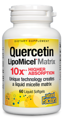Natural Factors - Quercetin Lipomicel Matrix - 60 Softgels