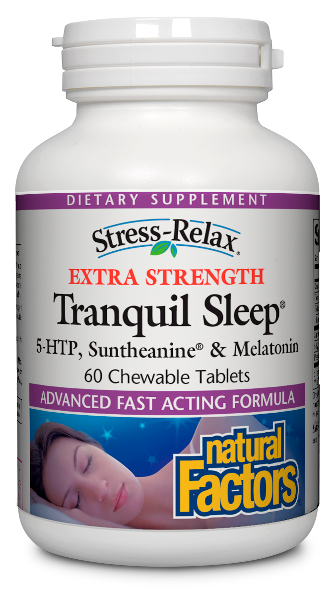 Natural Factors - Stress-Relax Tranquil Sleep Extra Strength - 60 Tablets