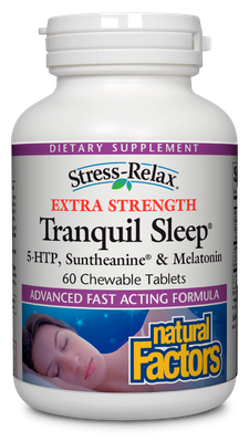 Natural Factors - Stress-Relax Tranquil Sleep Extra Strength - 60 Tablets