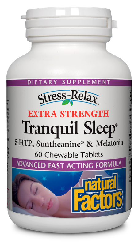Natural Factors - Stress-Relax Tranquil Sleep Extra Strength - 60 Tablets