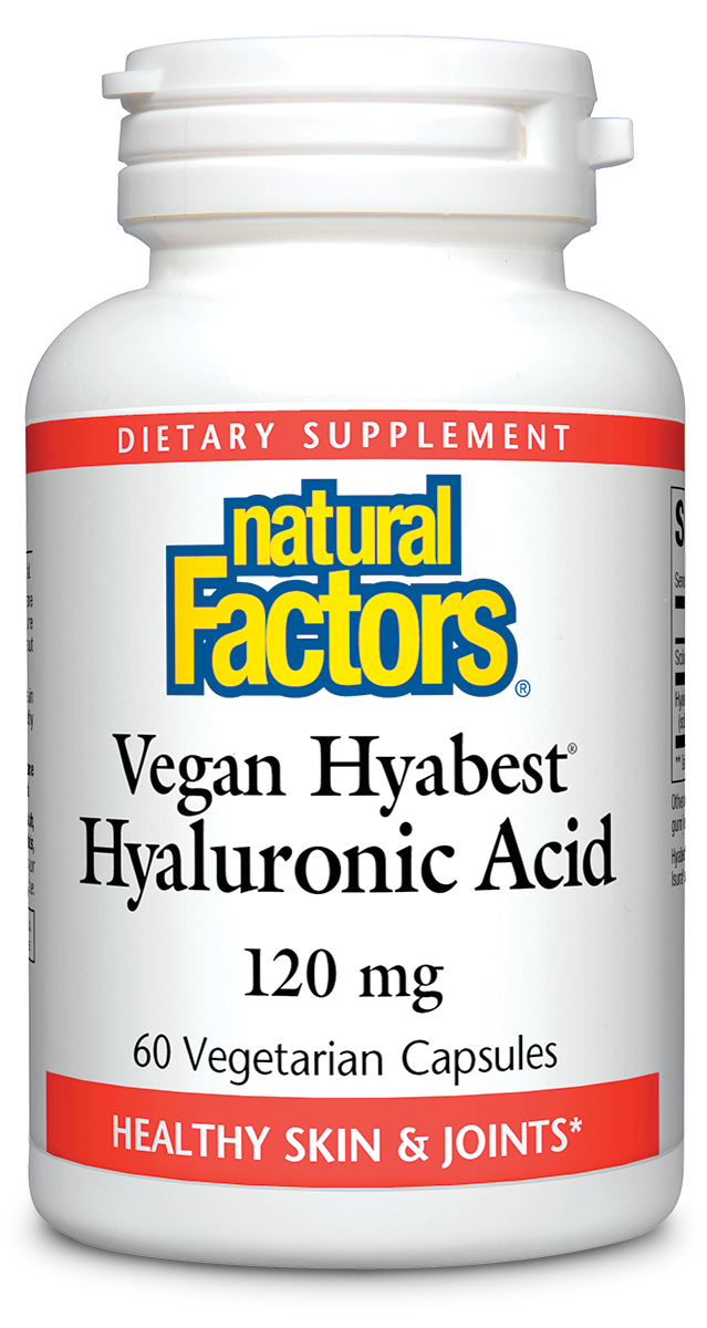Natural Factors - Hyabest Hyaluronic Acid 100 mg - 60 Veg Capsules
