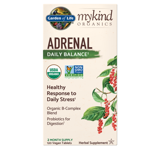 Garden of Life - Mykind Organics Adrenal Daily Balance - 120 Veg Tablets