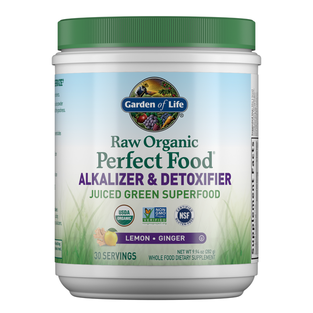 Garden of Life - Raw Organic Perfect Food Alkalizer &amp; Detoxifier Lemon-Ginger - 10 oz