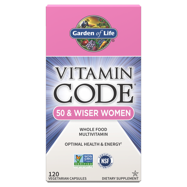Garden of Life - Vitamin Code 50 &amp; Wiser Women Multivitamin - 120 Veg Capsules