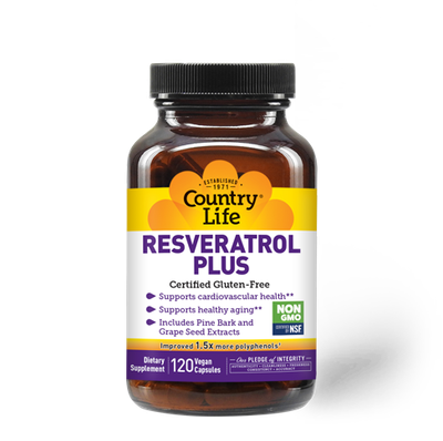 Country Life - Resveratrol Plus - 120 Tablets