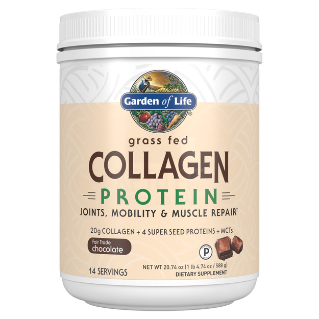 Garden of Life - Grass Fed Collagen Protein Chocolate - 20.74 oz