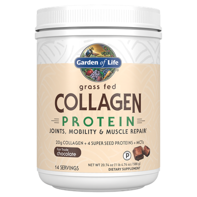 Garden of Life - Grass Fed Collagen Protein Chocolate - 20.74 oz