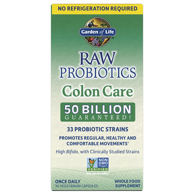 Garden of Life - Raw Probiotics Colon Care Shelf Stable - 30 Capsules