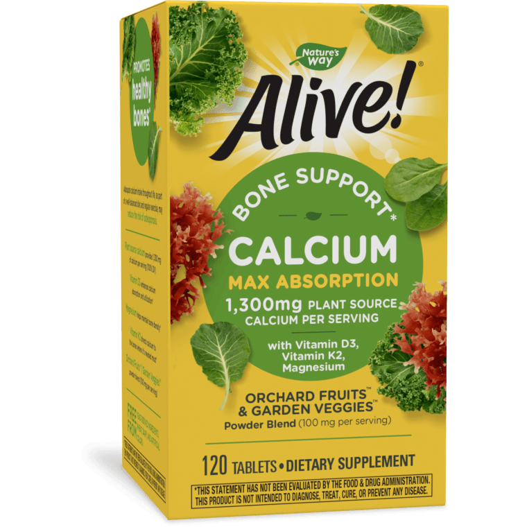 Natures Way - Alive! Calcium - 120 Tablets