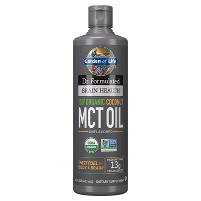 Garden of Life - Dr. Formulated Brain Health 100% Organic Coconut Mct Oil Unflavored - 32 oz Garden of Life - Dr. Formulated Brain Health 100% Organic Coconut Mct Oil Unflavored - 32 oz