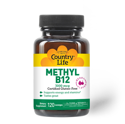 Country Life - Methyl B12 Berry - 120 Veg Capsules