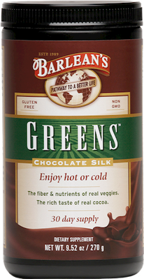 Barleans - Chocolate Silk Greens Powder - 9.52 oz