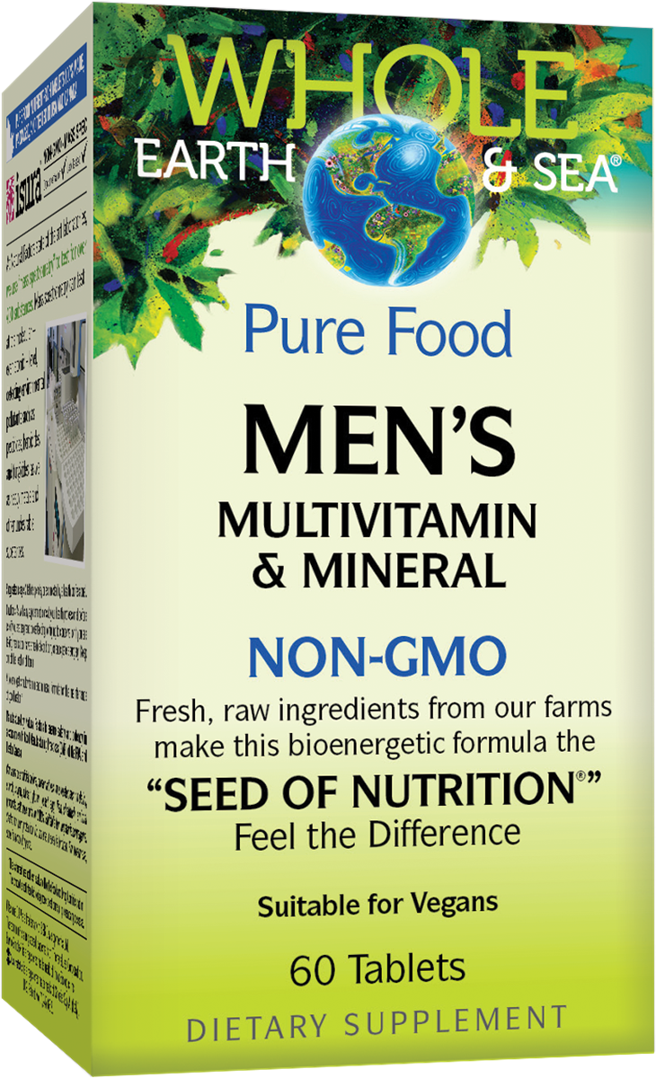 Natural Factors - Whole Earth &amp; Sea Mens Multivitamin - 60 Tablets