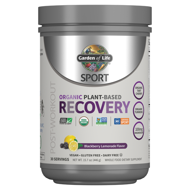 Garden of Life - Sport Organic Plant-Based Recovery Blackberry Lemonade - 15.7 oz