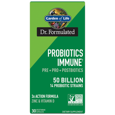 Garden of Life - Dr. Formulated Probiotics Immune 50 Billion - 30 Veg Capsules