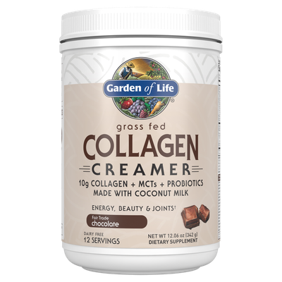 Garden of Life - Grass Fed Collagen Creamer Chocolate - 12 oz