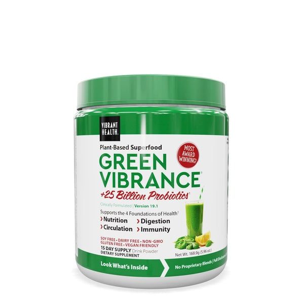 Vibrant Health - Green Vibrance +25 Billion Probiotics - 5.96 oz
