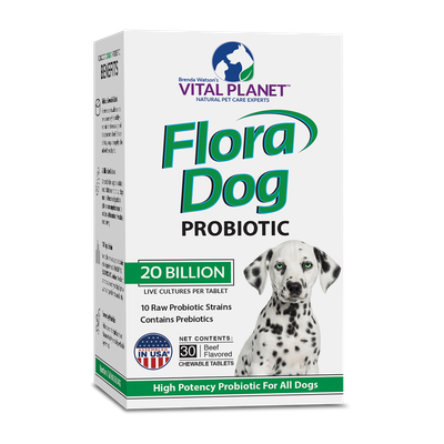Vital Planet - Flora Dog Daily Probiotic - 30 Chewables