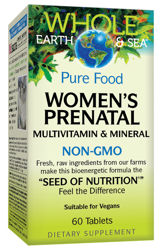 Natural Factors - Whole Earth and Sea Womens Prenatal - 60 Tablets