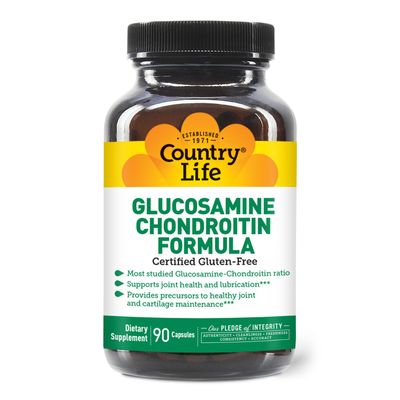 Country Life - Glucosamine Chondroitin Formula - 90 Veg Capsules