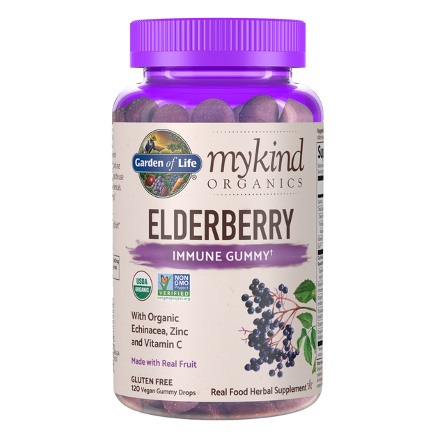 Garden of Life - Organics Elderberry Gummies - 120 Gummies