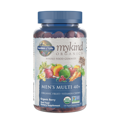 Garden of Life - Mykind Organics Men's Multi 40+ Organic Berry - 120 Gummies Garden of Life - Mykind Organics Men's Multi 40+ Organic Berry - 120 Gummies