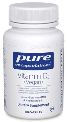 Pure Encapsulations - Vitamin D3 Vegan 2,000 IU - 120 Capsules Pure Encapsulations - Vitamin D3 Vegan 2,000 IU - 120 Capsules