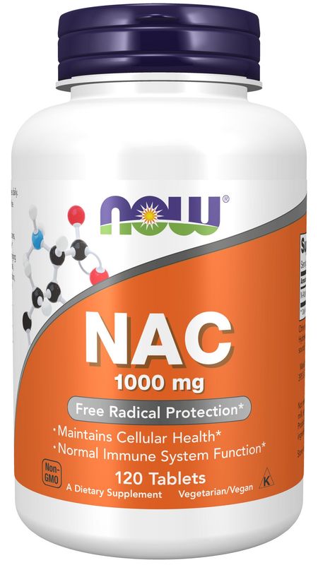 Now - NAC 1000 mg - 120 Tablets