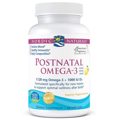 Nordic Naturals - Postnatal Omega-3 Lemon 650 mg - 60 count