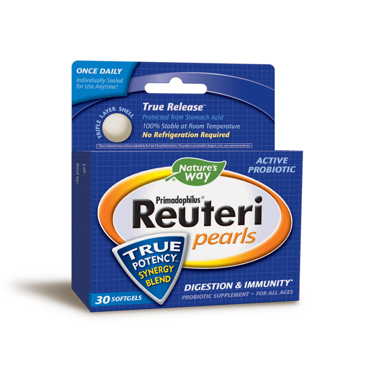 Natures Way - Primadophilus Reuteri Pearls - 60 Capsules