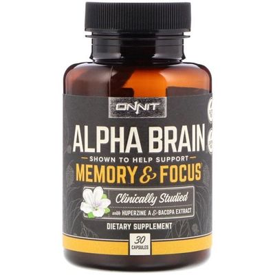 Onnit - Alpha Brain - 30 Veg Capsules Onnit - Alpha Brain - 30 Veg Capsules