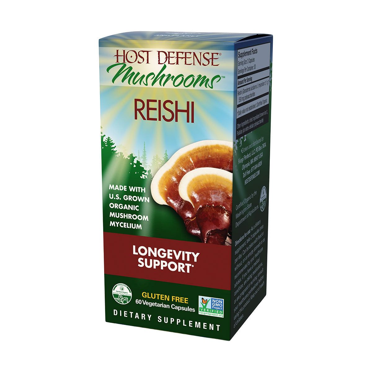 Host Defense - Reishi - 60 Veg Capsules