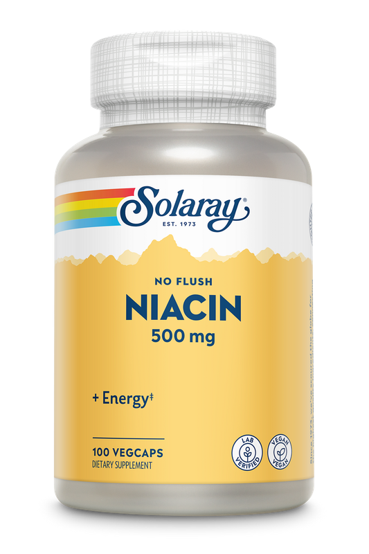 Solaray - No Flush Niacin 500 mg - 100 Capsules