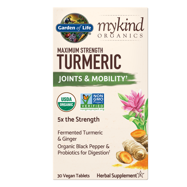 Garden of Life - Mykind Organics Turmeric Max Strength - 30 Tablets